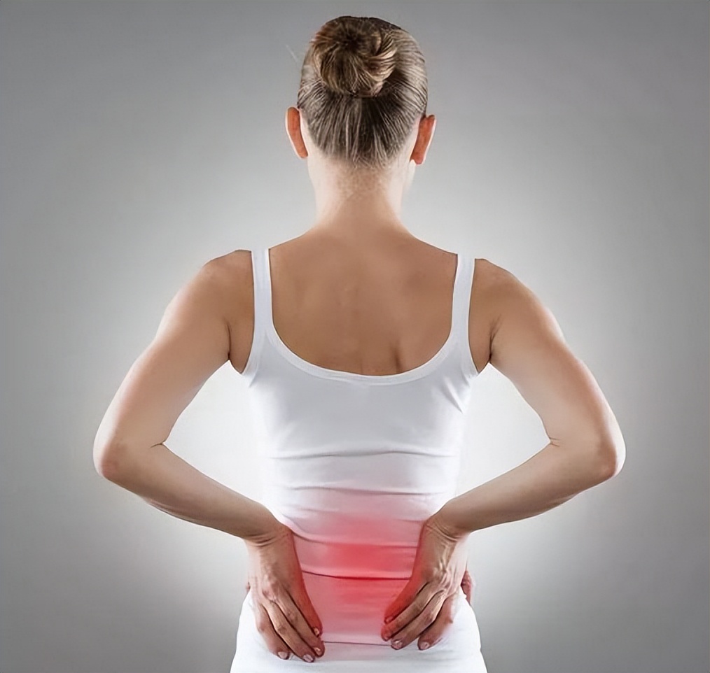 女人左腰疼痛图片