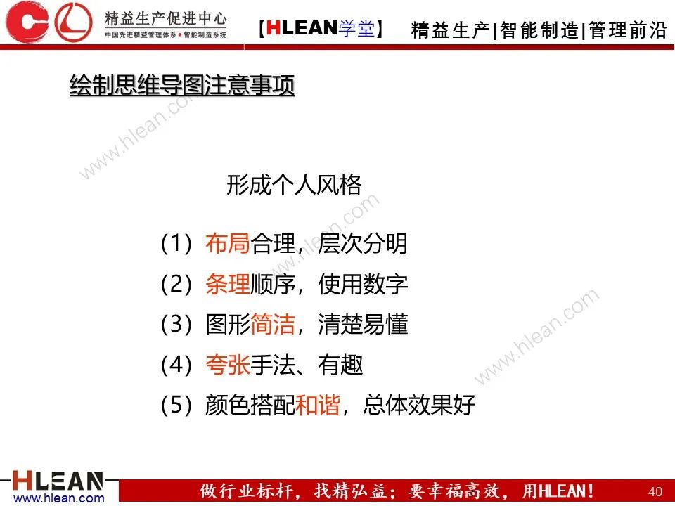 「精益学堂」有趣且实用的思维导图