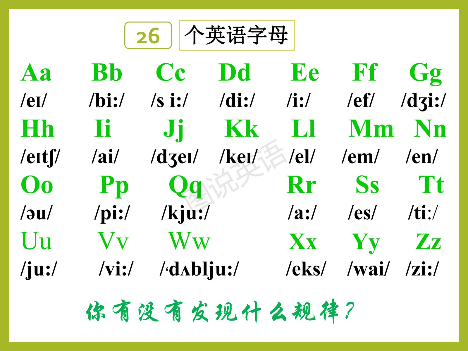 元音字母有哪些 26个元音辅音表-始兴思宇科技