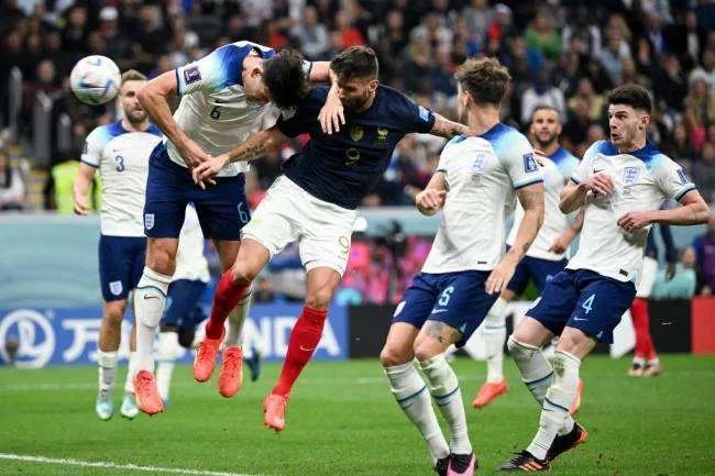 当世界杯四分之一决赛法国2比1战胜英格兰之后