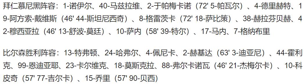 0比尔森(欧冠-拜仁5-0横扫比尔森胜利 三连胜排名榜首 萨内梅开二度)