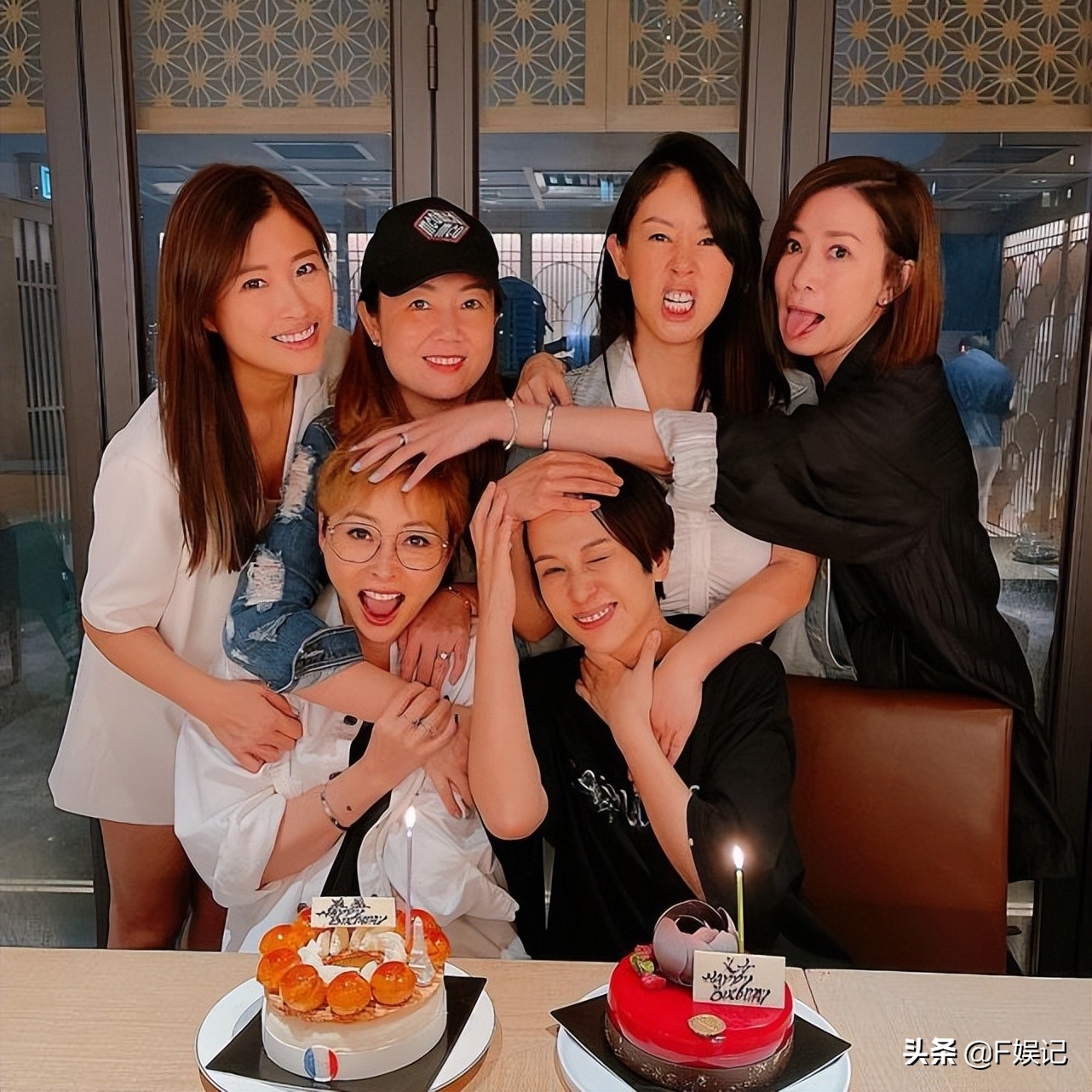 汤盈盈庆生活动多！佘诗曼周家蔚梁靖琪和爱回家同事相继为其庆生