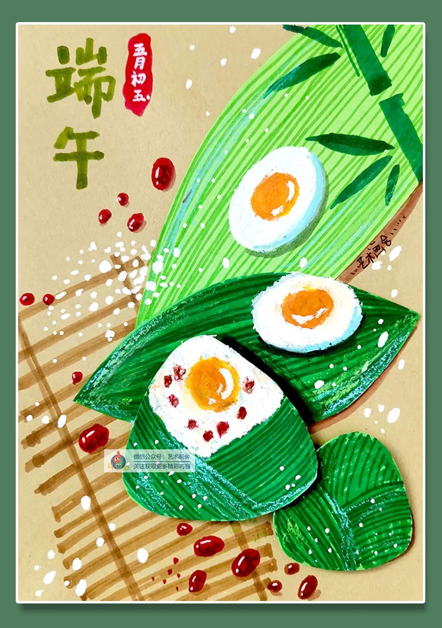 在课程中,通过老师的讲解,了解传统节日的特点,以绘画创作的形式让小