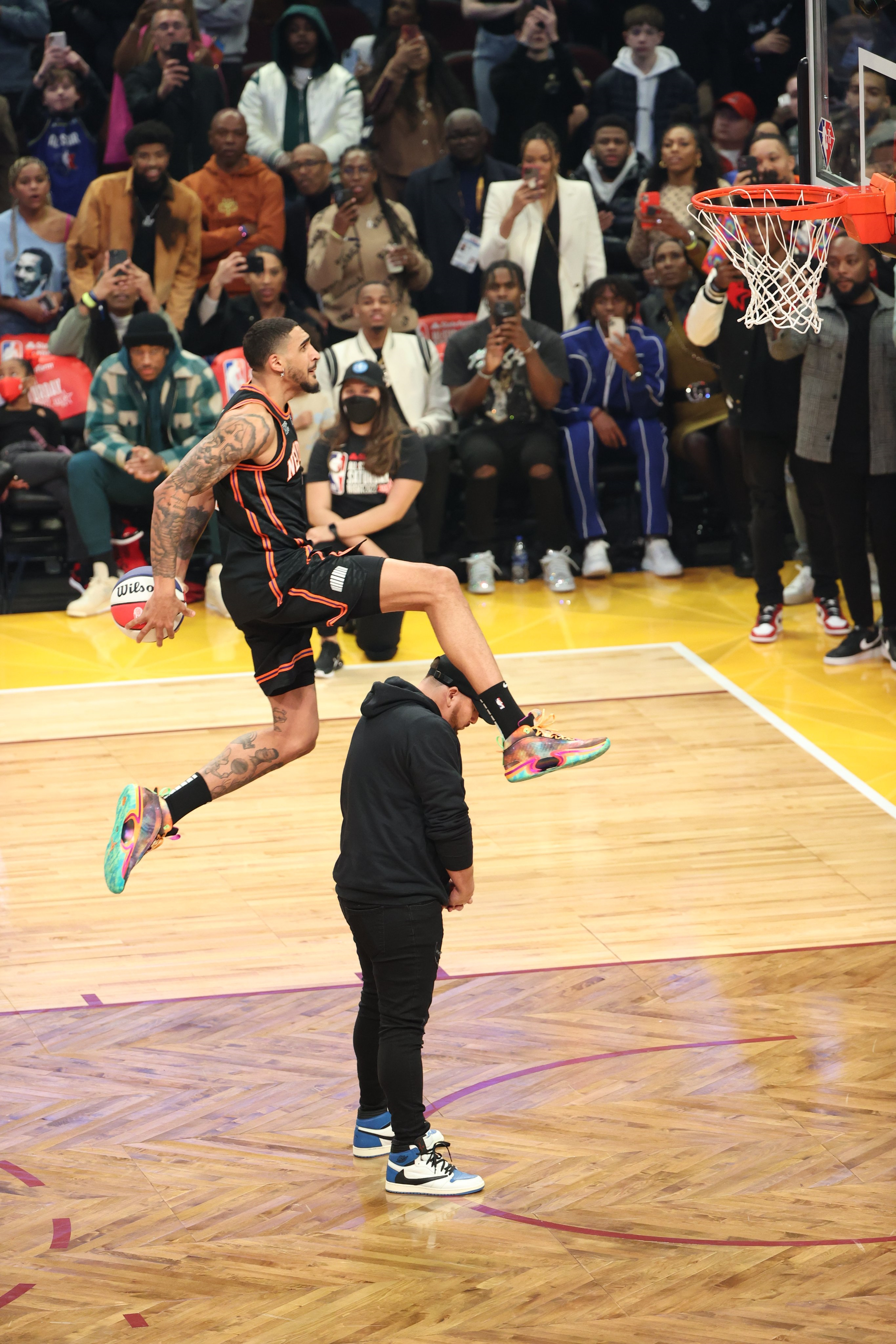 NBA公布2022扣篮大赛（托平“打板”扣篮成新科扣篮冠军，榜眼秀5次尝试未进决赛太可惜）