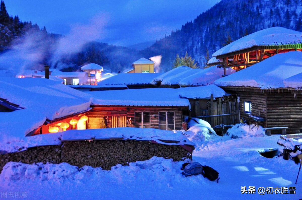 腊雪迎春美诗七首：送腊迎春一岁成，雪里迎春倍物华