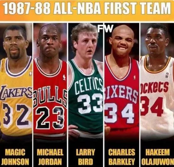 哪年一阵是史上最强的NBA第一阵容？谁能和88年神魔鸟猪梦一战？