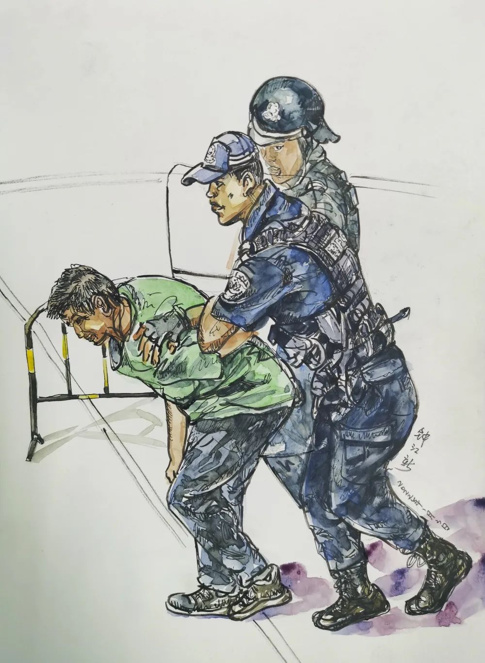 警察节特辑 | 一组速写作品告诉你，人民警察的优秀品质