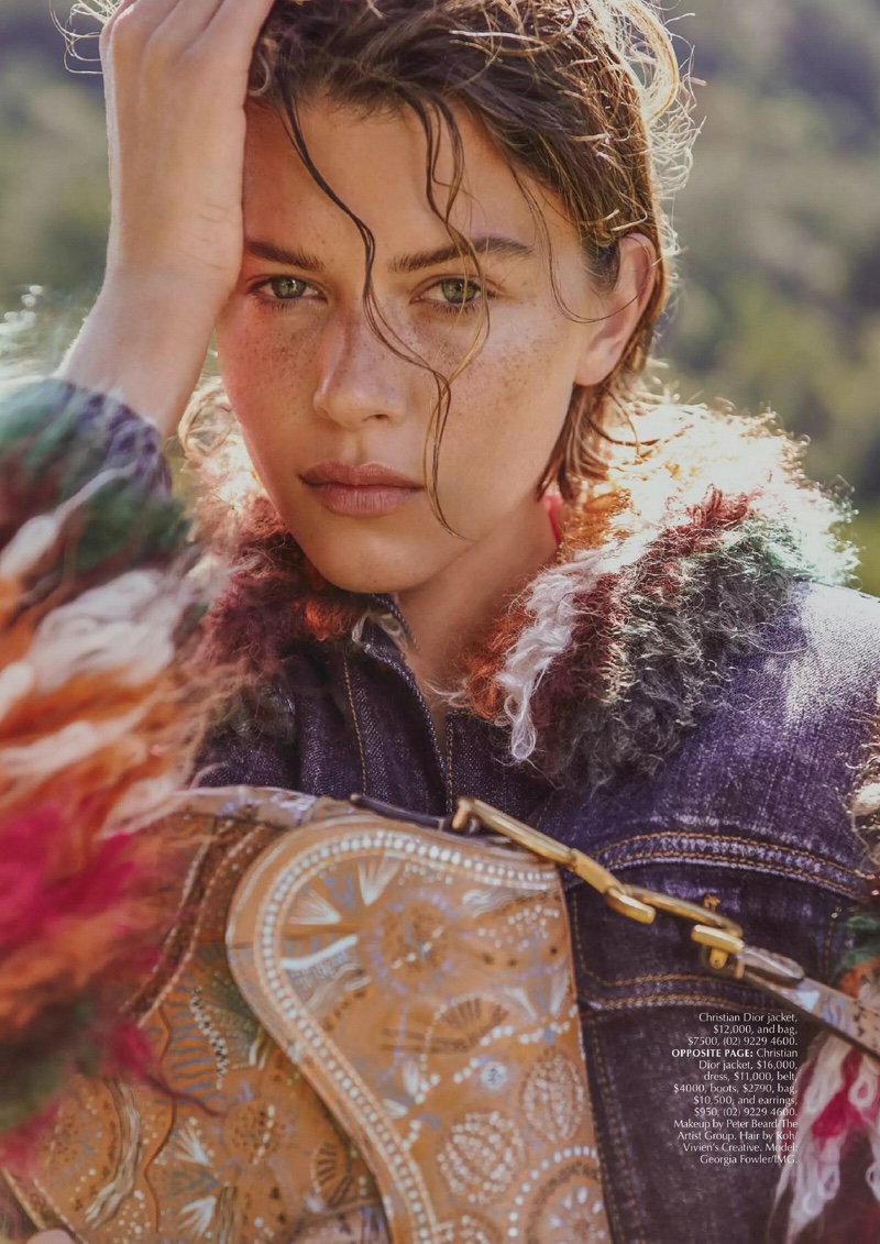 新西兰超模乔治娅‧福勒(Georgia Fowler)拍摄的时尚大片