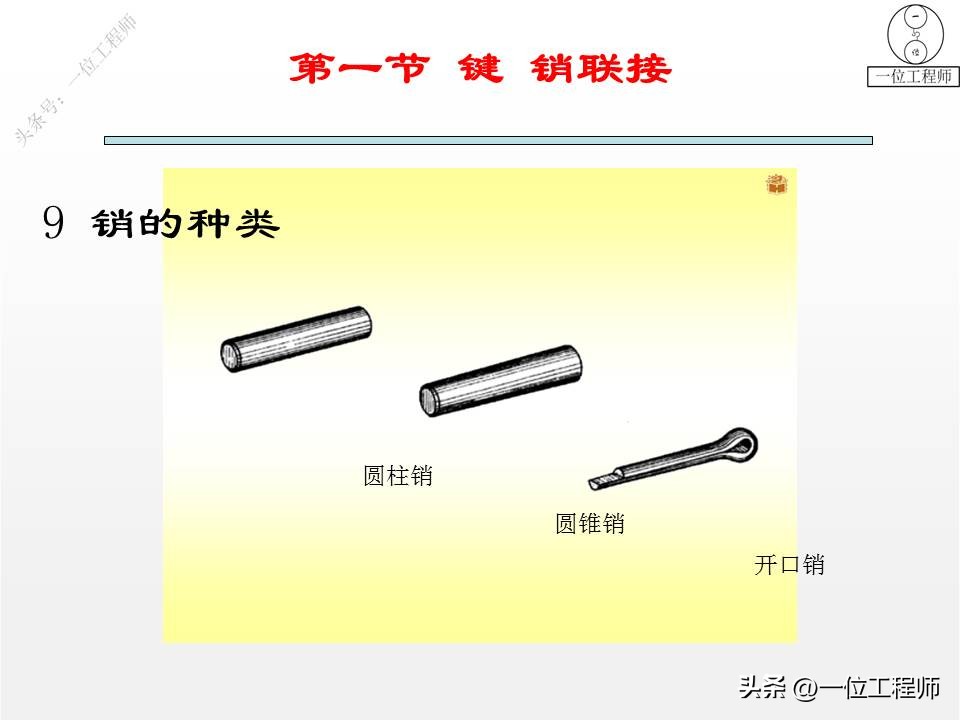 3类连接结构设计，键、销和螺纹连接的设计，43页PPT介绍机械连接