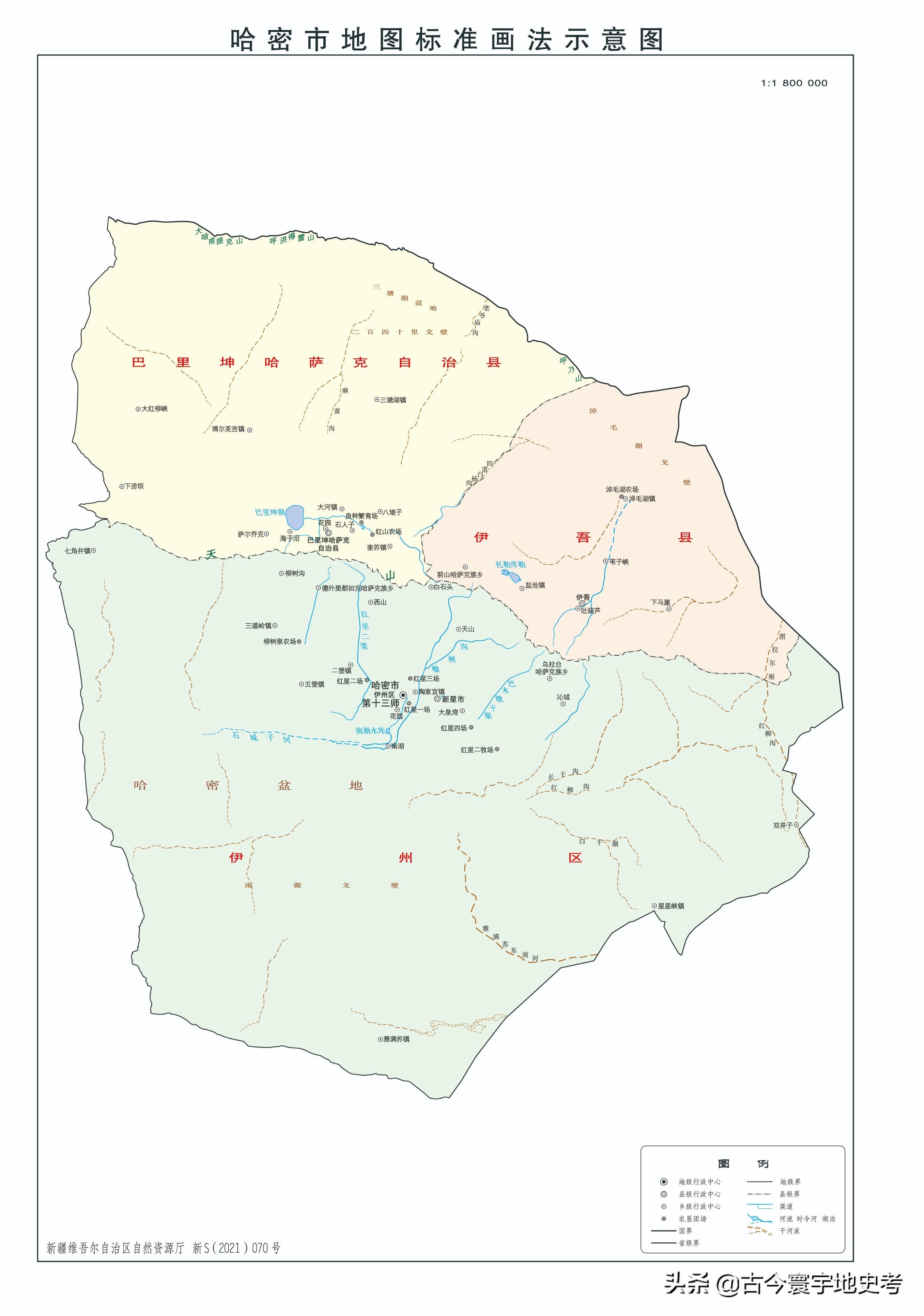 新疆维吾尔自治区各地市州、县地图