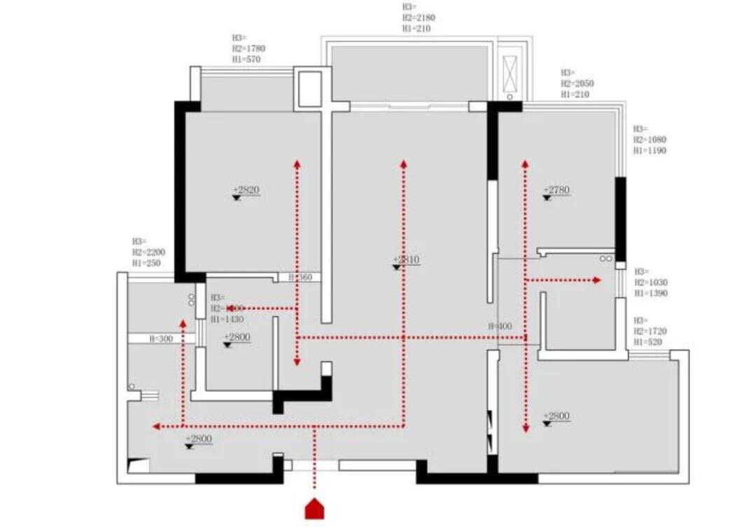 成都100㎡装修设计图，现代简约风格实景展示
