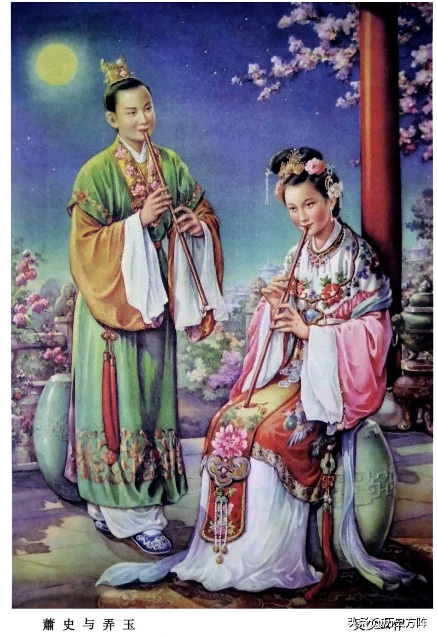 古代爱情年画,卓文君听琴,牛郎织女相会,天仙配,文君当垆