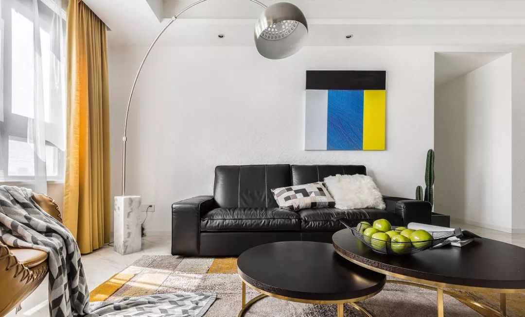 108㎡现代简约三居，卧室背景墙还能这样设计