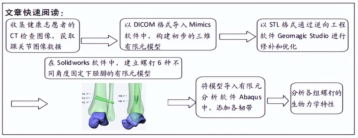 单枚下胫腓联合螺钉不同角度固定下胫腓损伤的生物力学特性