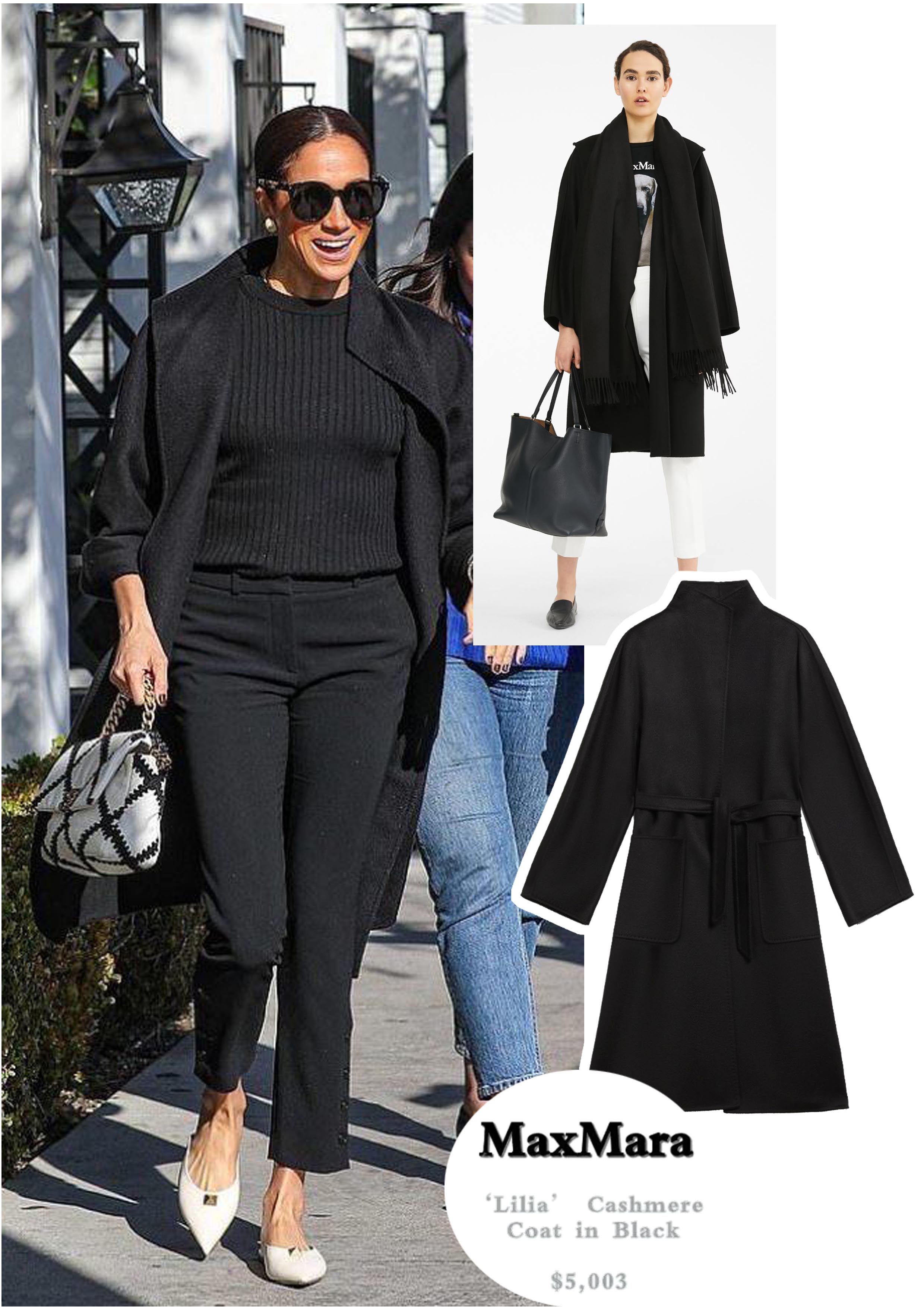 人逢喜事精神爽,41岁梅根穿4万名牌大衣春风得意,衣品相当不错