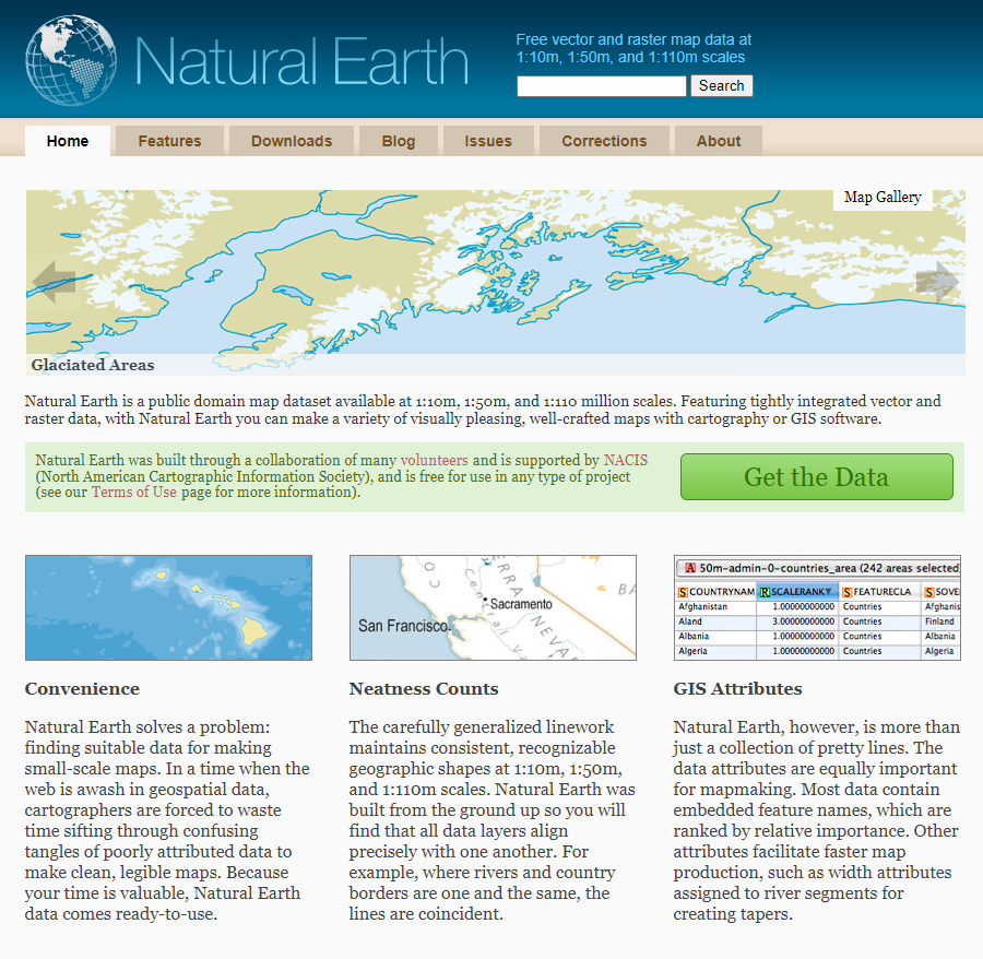 Natural_Earth 全球地形渲染图 Version 3.2