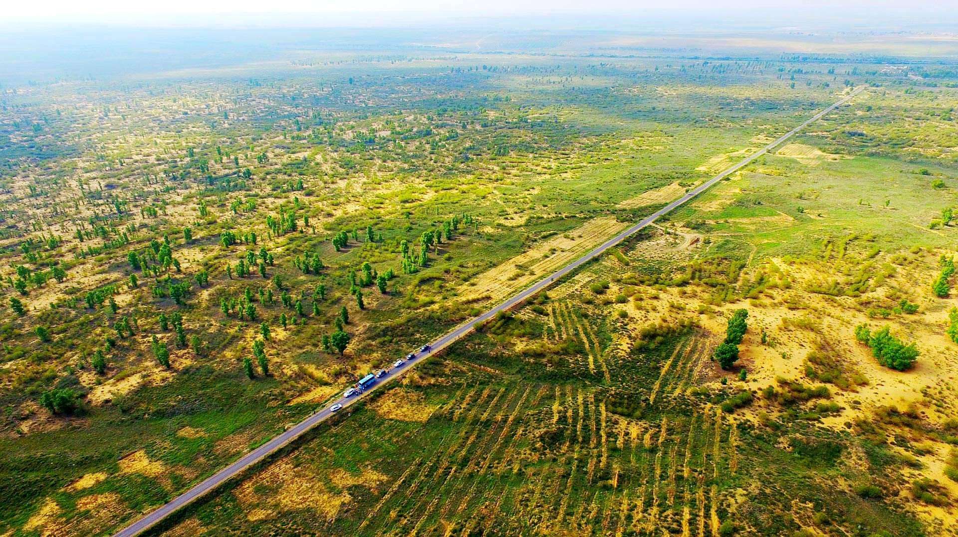 中国即将消失的沙漠,沙漠面积比海南岛还大,80%被绿色覆盖