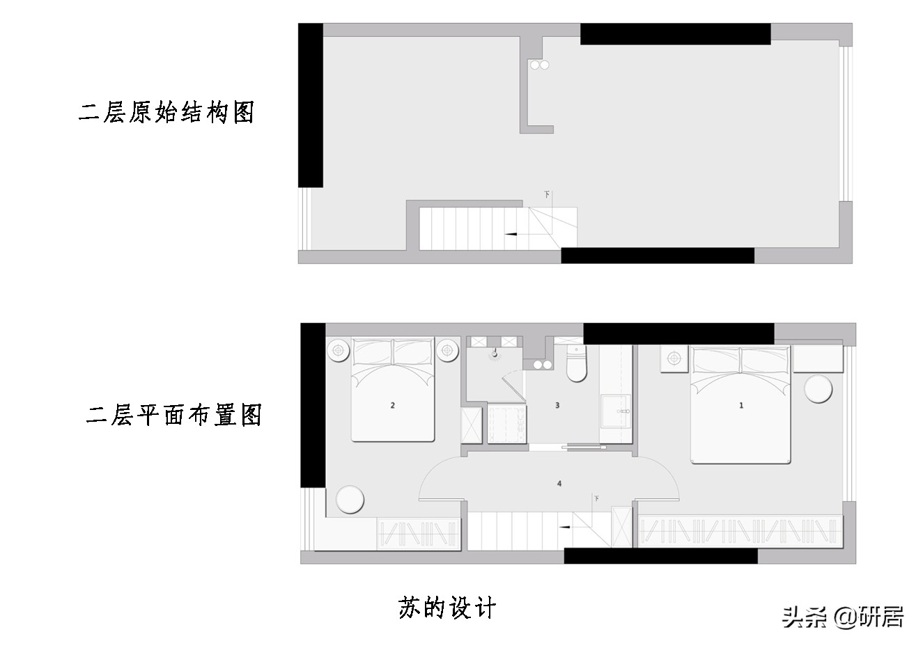 85平方米迷你型复式，不大但胜在简洁敞亮，还有一处绝美的阳台