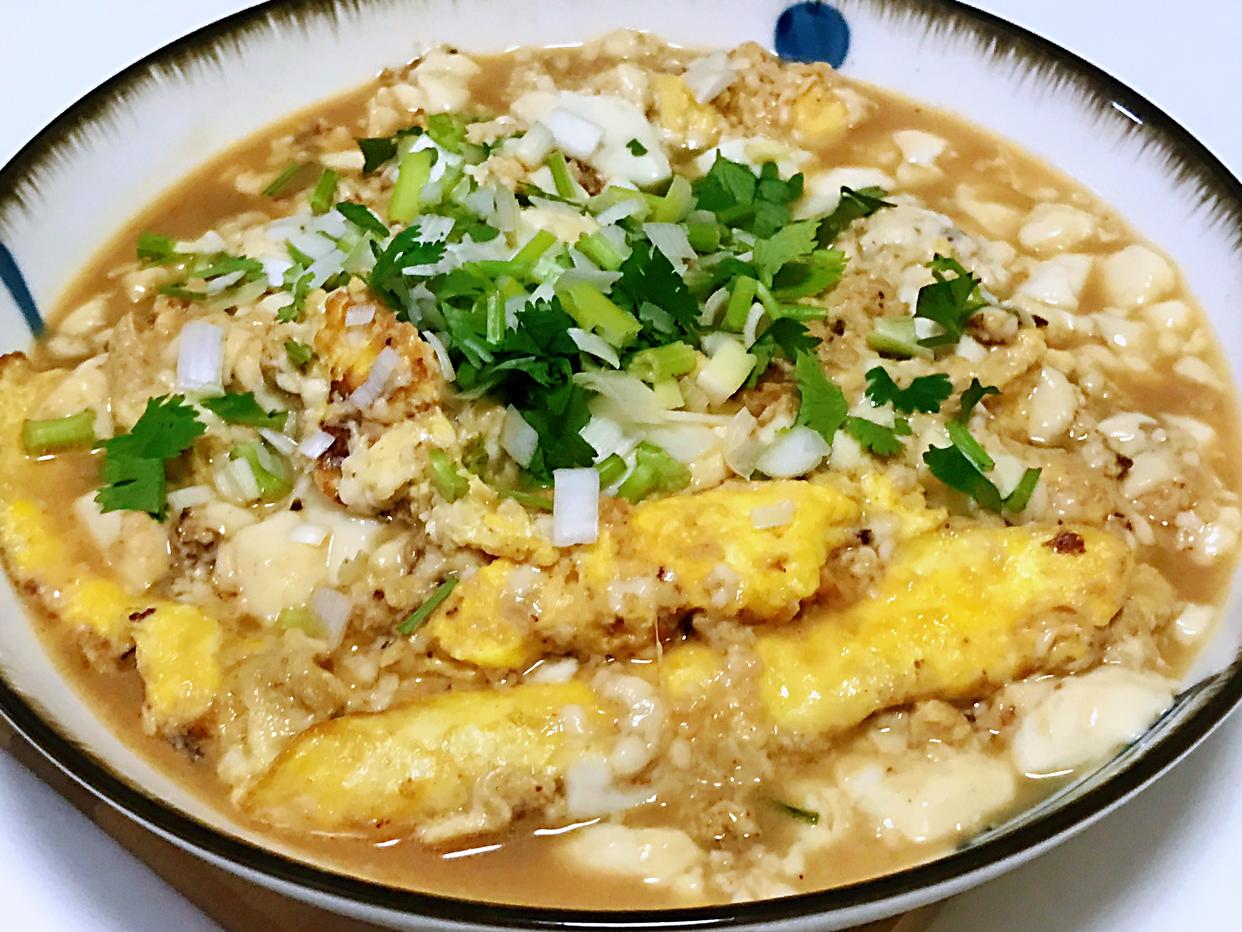 【内脂豆腐鸡蛋】做法步骤图 孩子天天吵着吃 滋补润燥不上火-起舞食谱网