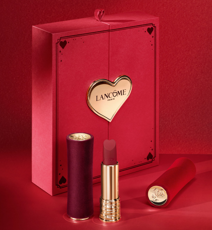 兰蔻这套礼盒从包装到口红都狠狠的拿捏了情人节主题!