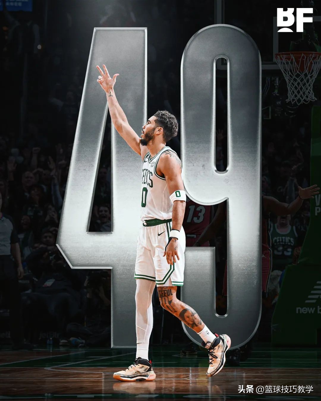 nba最年轻球员（两个历史第一！塔图姆爆砍49+11！NBA历史第一年轻900+三分球员）