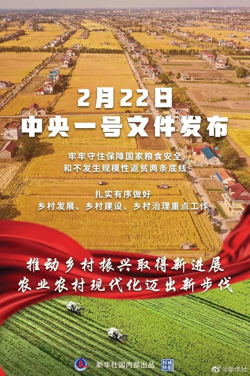 2022年中央一号文件发布！推进更高水平的平安法治乡村建设