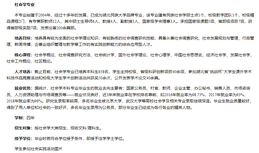 育才365专业讲解：社会工作、社会学、民族学