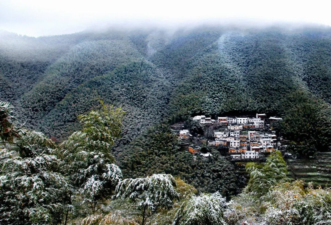 徽州过大年| 雪润黟县，淡雅如画。