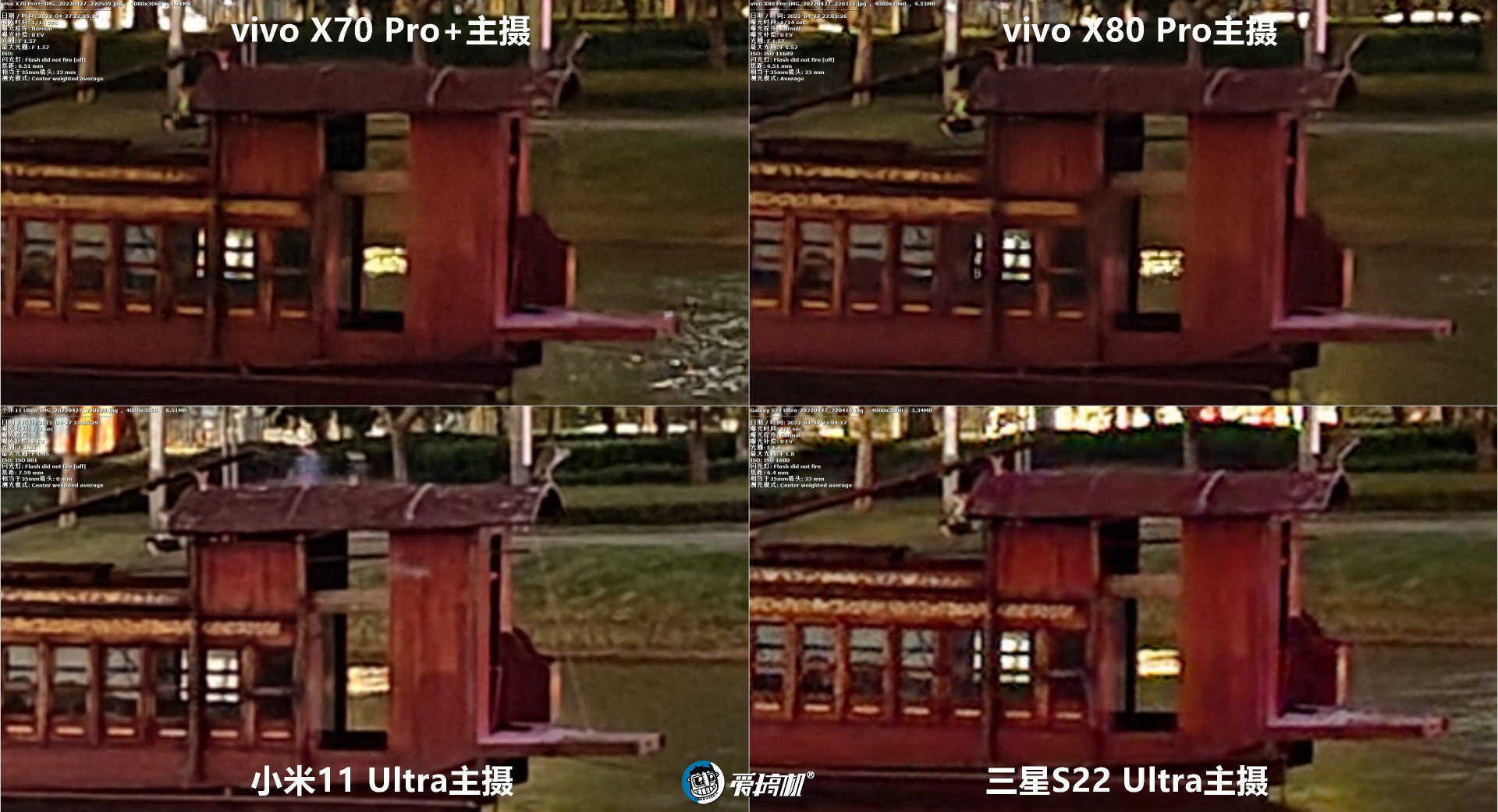 旗舰拍照PK：vivo X80Pro对X70Pro+、三星S22Ultra、小米11Ultra