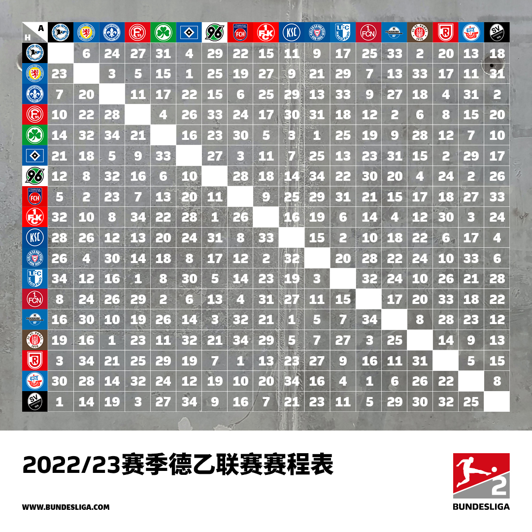 德甲第十轮什么时候开启(官宣！2022/23赛季赛程表正式出炉)