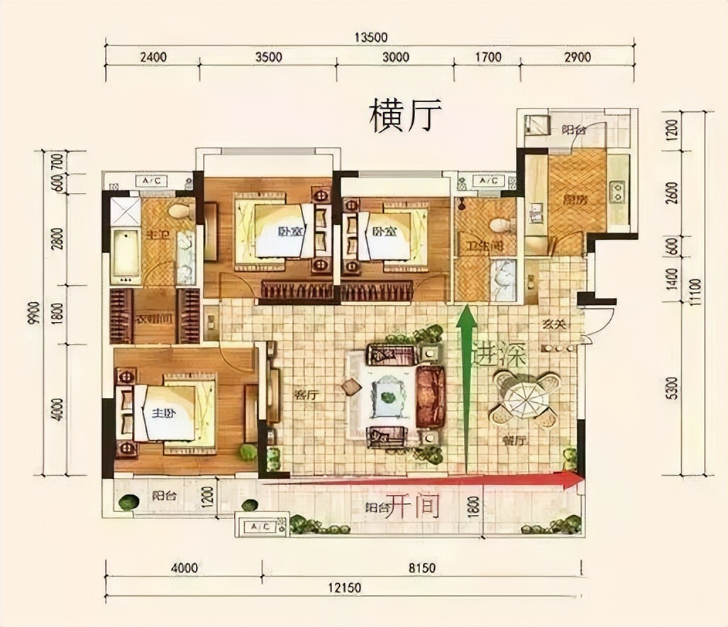 客厅是“横厅好”还是“竖厅”好？这样选准没错