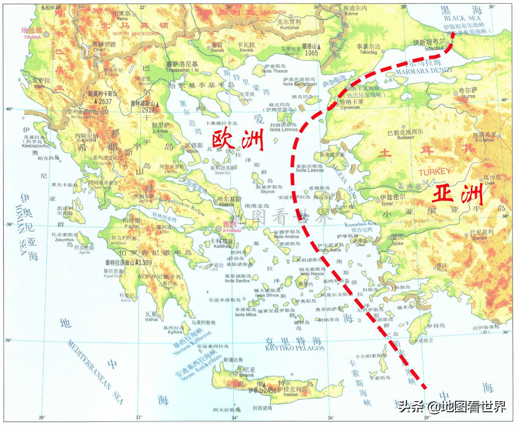 西欧包括哪些国家(国家趣谈18：跨洲国家地图——法国地跨五大洲，英国地跨六大洲)