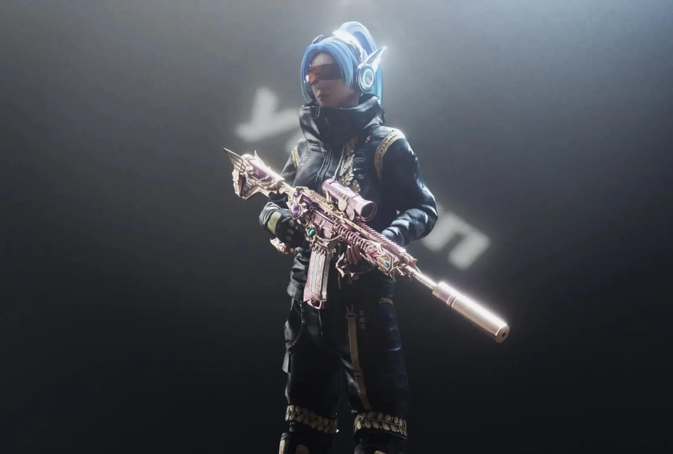 电竞背景图("吃鸡"玩家更换壁纸,壁纸内容有点帅!火箭少女发饰成标配?