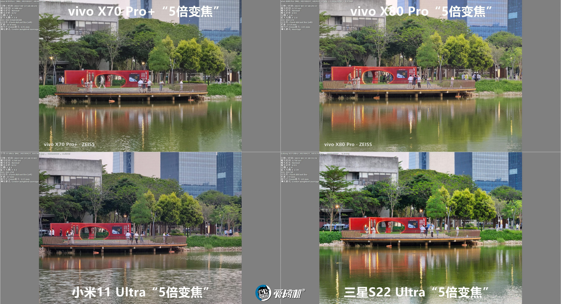 旗舰拍照PK：vivo X80Pro对X70Pro+、三星S22Ultra、小米11Ultra