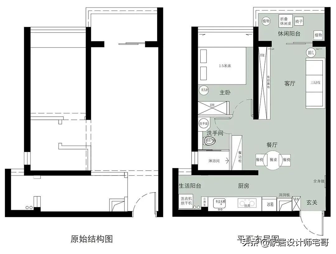 90后姑娘在苏州买下55㎡小家独居，大白墙、不吊顶，舒适又惬意