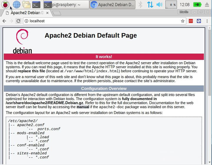 在树莓派上搭建Web网站，并免费内网穿透发布到公网 1/4