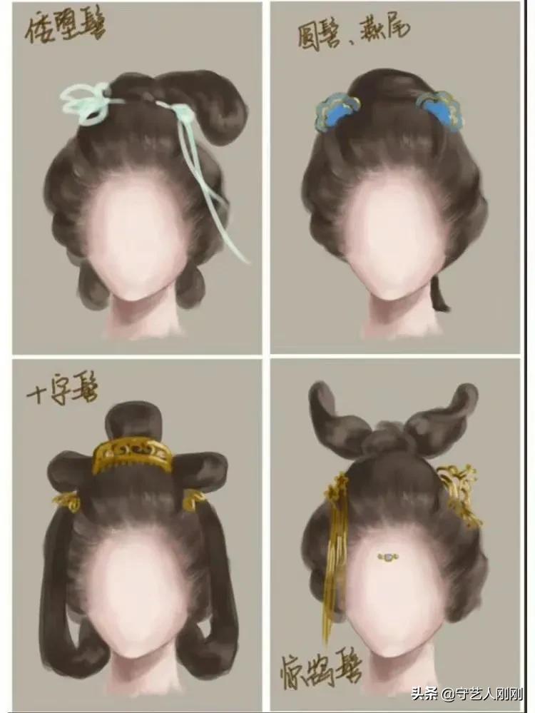 古代發髻怎么梳（古風發髻合集，參考如下，記得收藏哦）