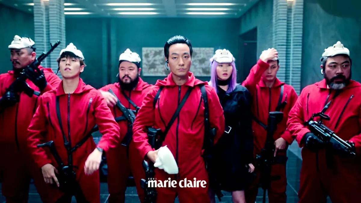 [纸钞屋:韩国版] 即将开播，河回面具+红色连体衣，打造抢劫新格局