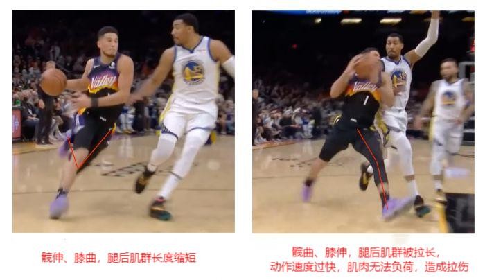 nba球员拉伤后为什么又拉伤(再扯后腿！德文·布克大腿后侧是如何拉伤的？能否重返季后赛场？)