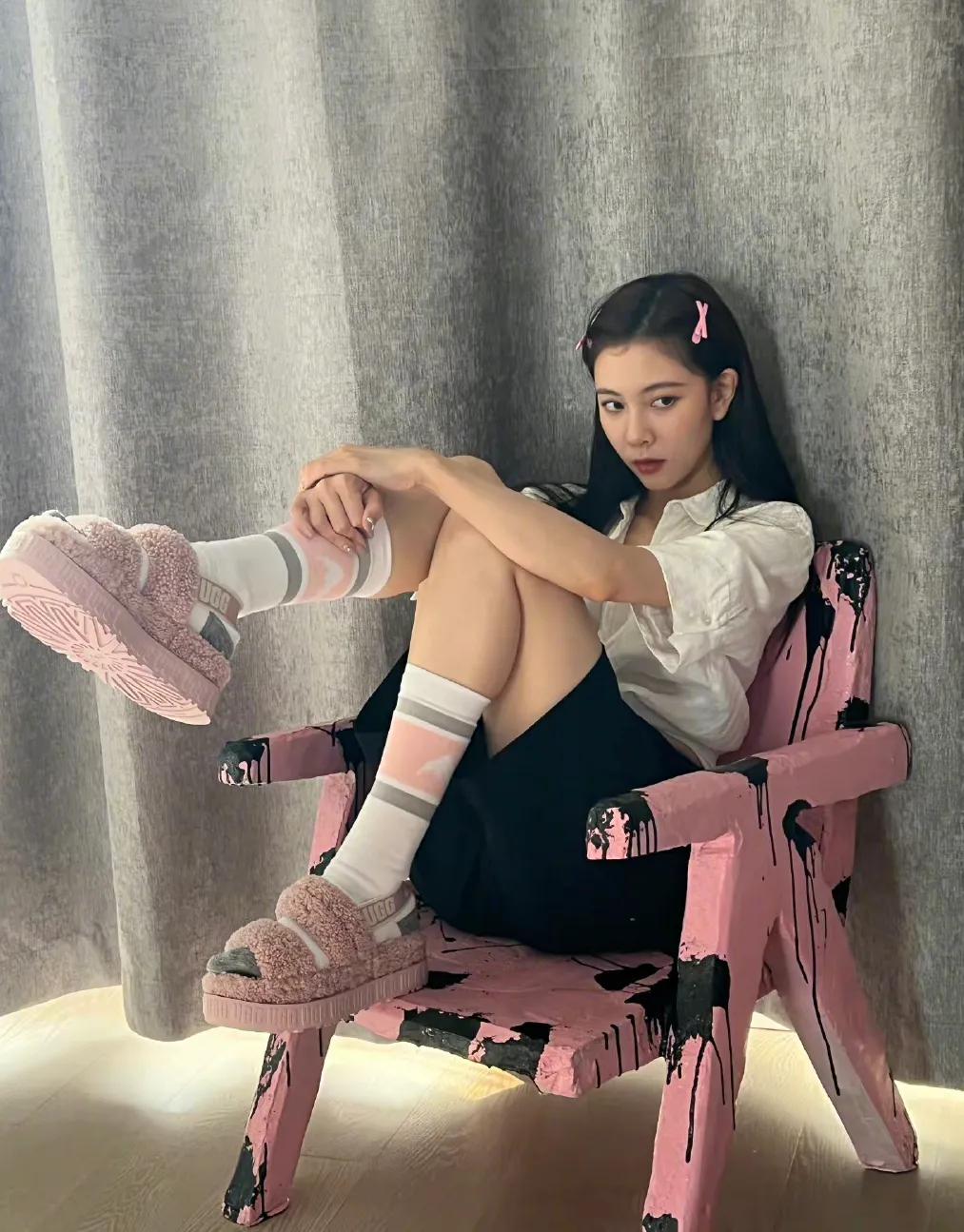 宋妍霏近期穿搭