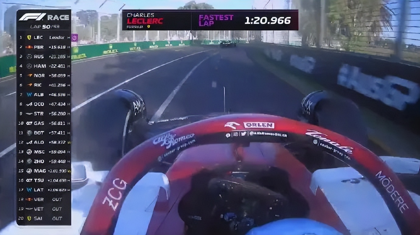 f1赛车勒克莱尔（杆位+冠军+最快圈速，勒克莱尔持续输出“凡尔赛”）