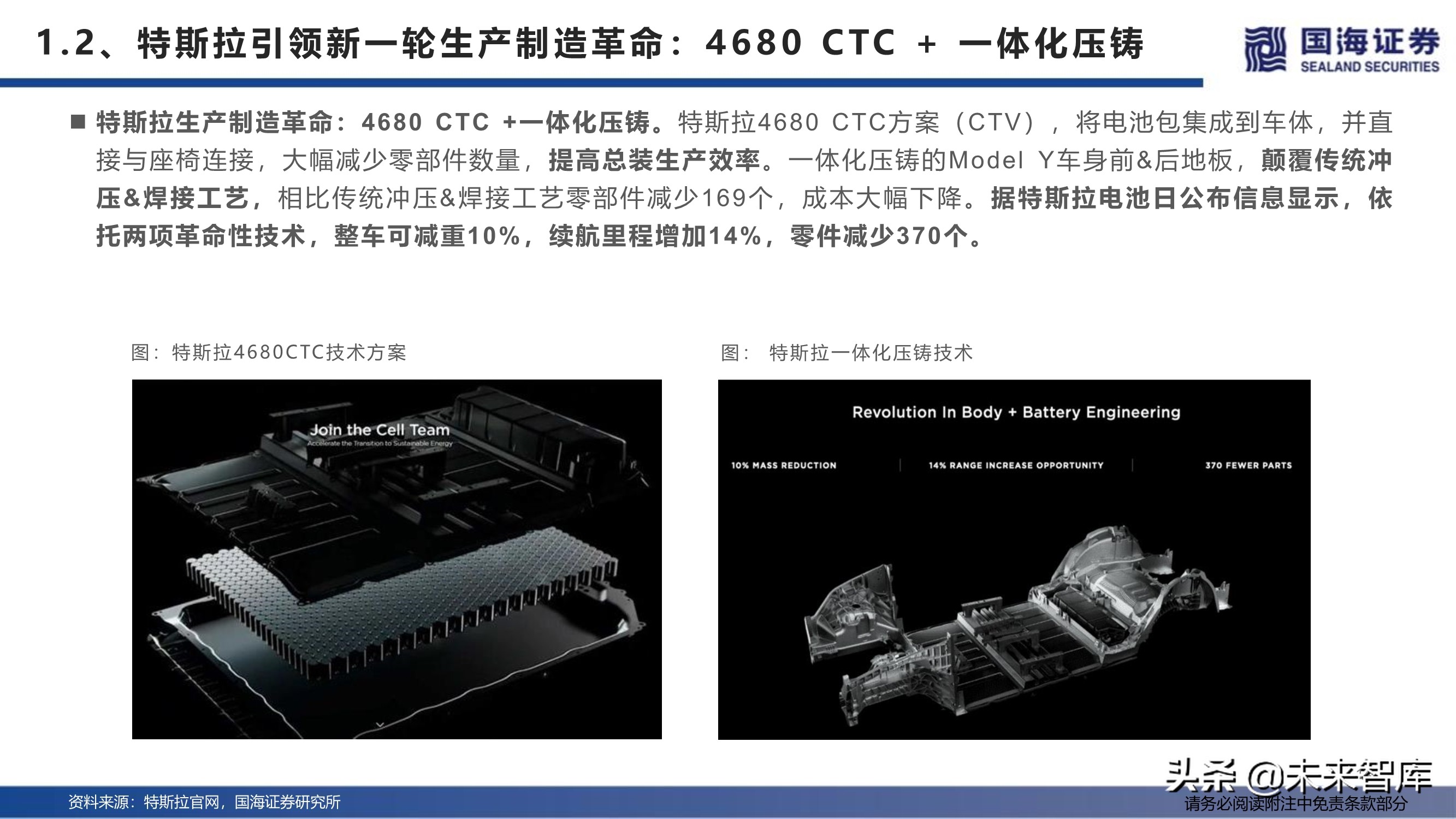 汽车行业深度报告：特斯拉生产制造革命之一体化压铸