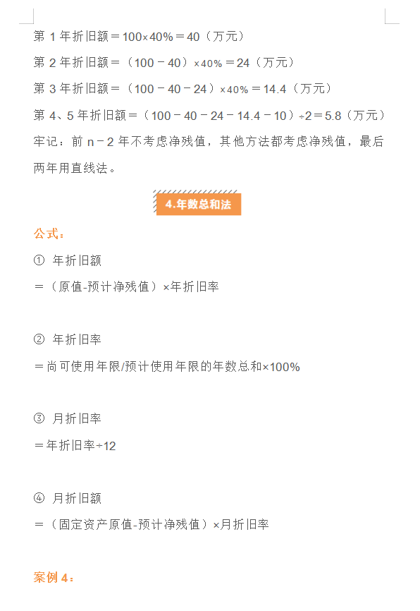 月薪2万的会计王姐，把固定资产折旧的4大方法整理好了，真心佩服