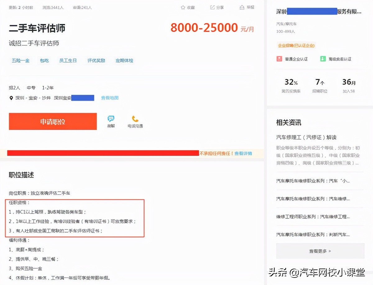 「揭秘」二手车评估师的真实工资