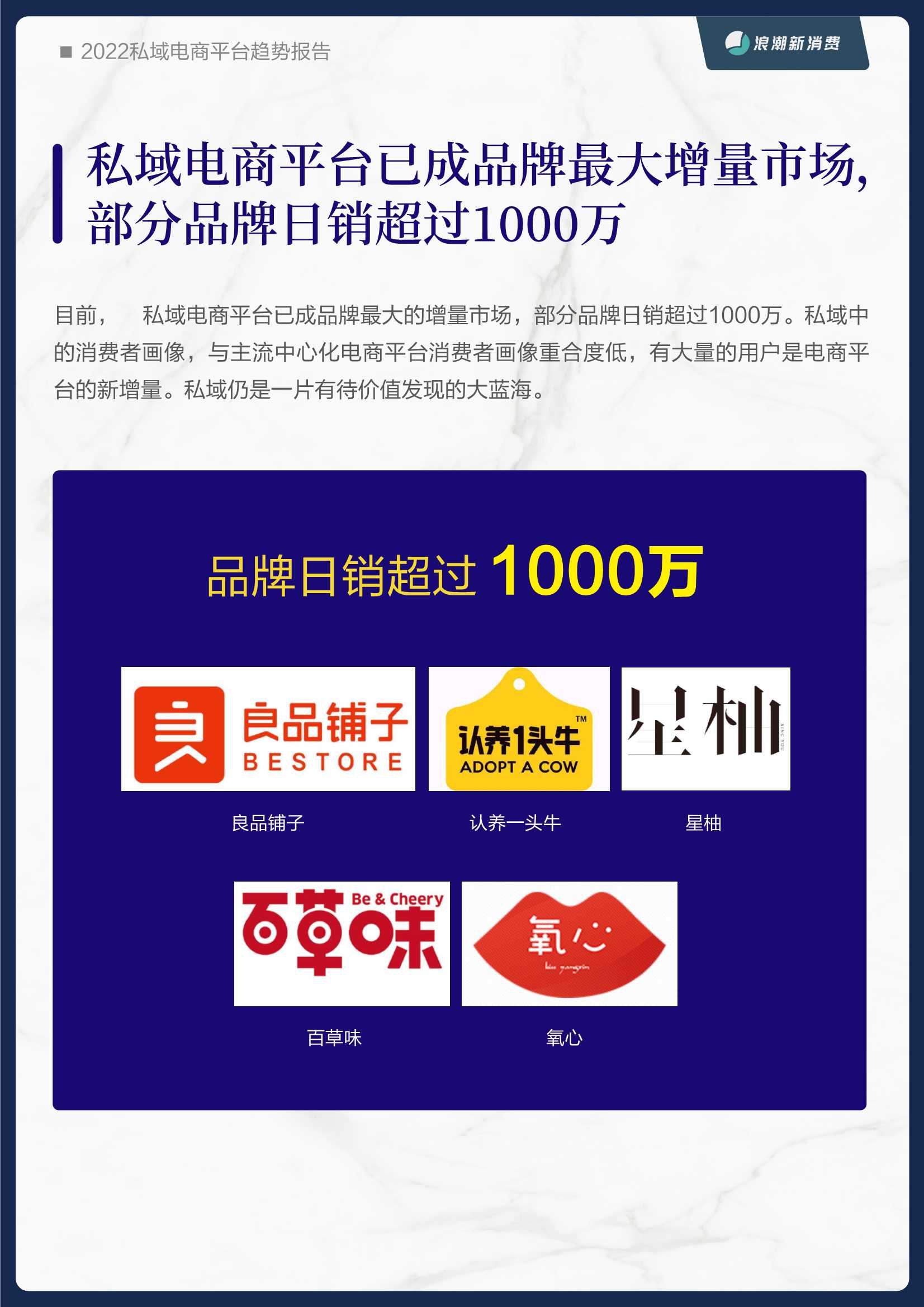 2022私域电商平台趋势报告（浪潮新消费）