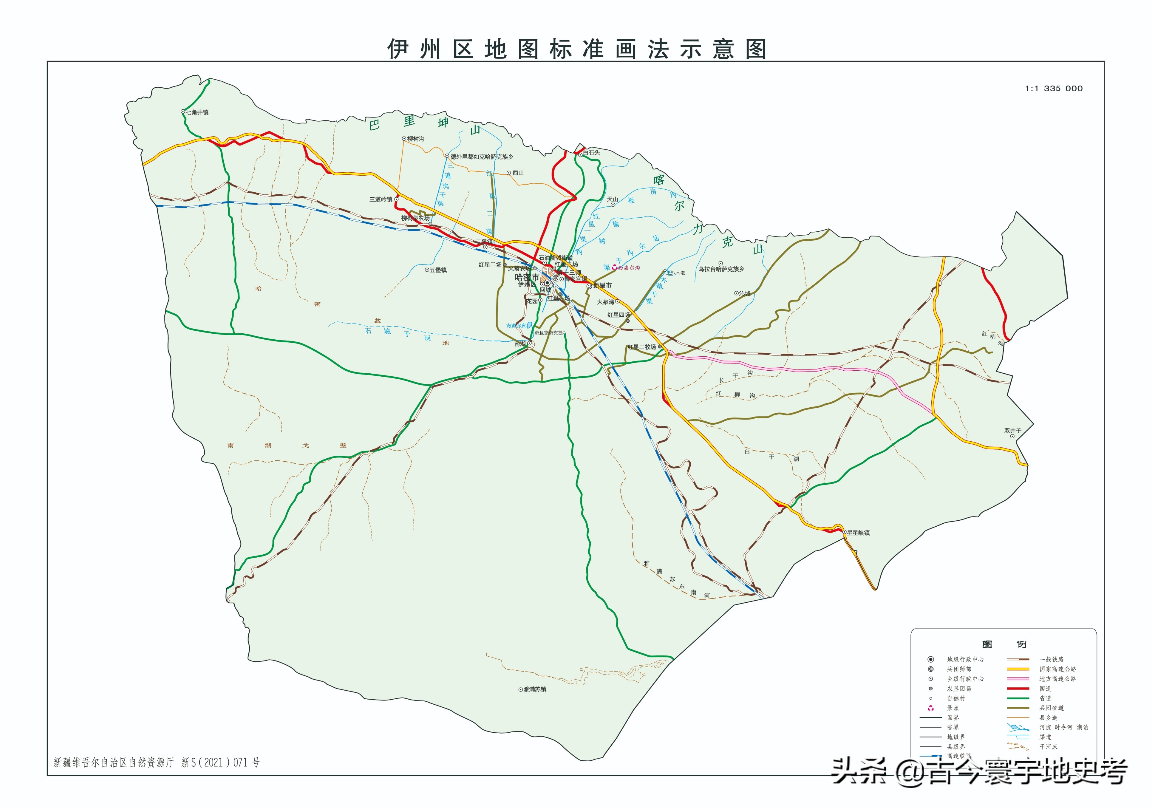 新疆维吾尔自治区各地市州、县地图
