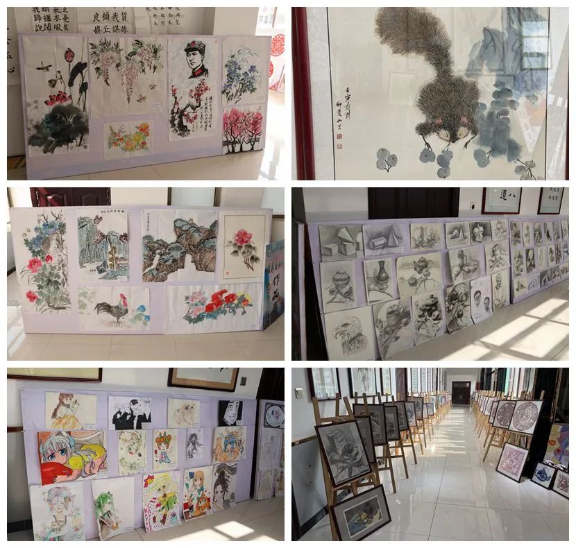 瞅瞅咱們合陽(yáng)中學(xué)生的藝術(shù)節(jié)書畫展（多圖）