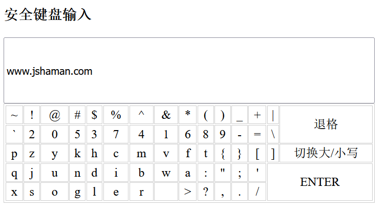 JavaScript高手进阶：安全键盘