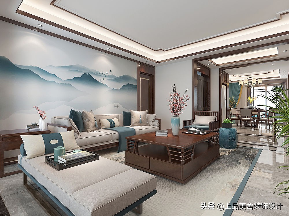 130㎡新中式装修，典雅与现代的完美融合
