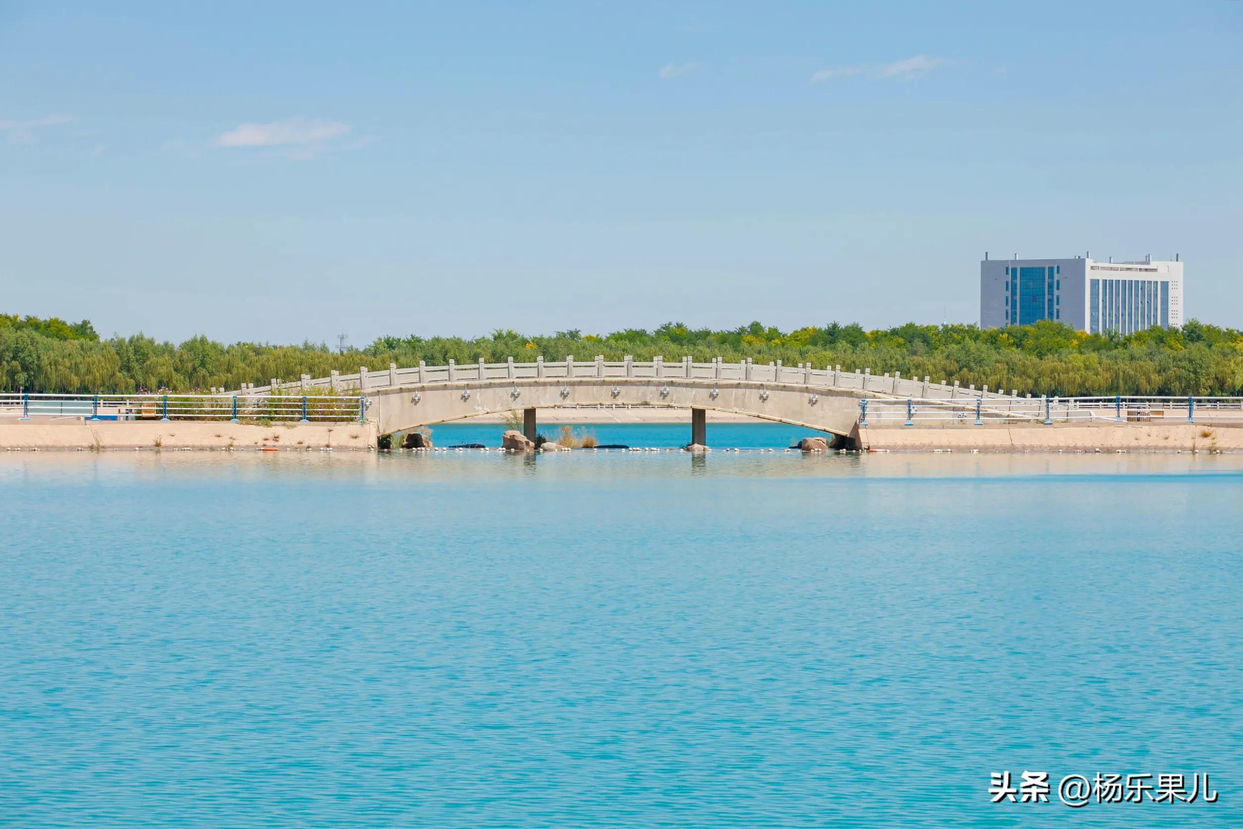 嘉峪关东湖照片图片